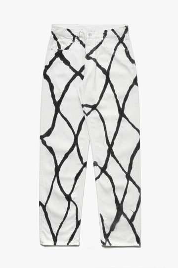 Oxley Hand Printed Organic Cotton Denim Jeans - Oxley Official